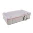 4-1/4" x 7" x 2" Plastic Housing, NEMA 4/4X, 3/4" MNPT Nipple, Transparent Lid