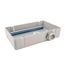 4-1/4" x 7" x 2" Plastic Housing w/ 2-3/4" x 6" Mounting Track, NEMA 1, 3/4" MNPT Nipple, Gray Lid