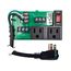 UPS Power Control Center, 10A Switch / Circuit Breaker, 120 Vac, 2 Outlets, Terminals, 2-3/4" Track Mount