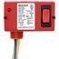 Enclosed Polarized Relay, 10A SPDT-N/C + Override w/ 12 Vac/DC Coil, Red Housing
