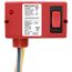 Enclosed Polarized Relay, 10A SPST-N/C + Override w/ 24 Vac/DC Coil, Red Housing