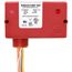 Enclosed Current Switch & Relay Combo, 20A SPST-N/O, Fixed w/ 24 Vac/DC Coil, Red Housing