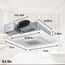 Panasonic WhisperValue Ceiling/Wall Mount Bathroom Exhaust Fan with Dimmable LED Light, 50-80-100 CFM, FV-0510VSL1