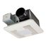 WhisperFit DC Ventilation Fan with Dual Bluetooth Speakers, 50/80/110 CFM, Ultra-Quiet, FV-0511VFBL1