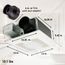 Panasonic WhisperFit Ceiling Mount Bathroom Exhaust Fan with Dimmable LED Light, 50-80-110 CFM, FV-0511VFL1