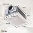 Panasonic WhisperWarm Ceiling Mount Bathroom Exhaust Fan with Heater, 50-80-110 CFM, FV-0511VH1