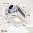 Panasonic WhisperWarm Ceiling Mount Bathroom Exhaust Fan with LED Light & Heater, 50-80-110 CFM, FV-0511VHL1