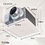 Panasonic WhisperSense Ceiling Mount Bathroom Exhaust Fan with Motion & Humidity Sensors, 50-80-110 CFM, FV-0511VQC1