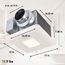Panasonic WhisperSense Ceiling Mount Bathroom Exhaust Fan with LED Light, Motion & Humidity Sensors, 50-80-110 CFM, FV-0511VQCL1