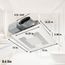Panasonic WhisperValue Ceiling/Wall Mount Dual Speed Bathroom Exhaust Fan with LED Light, 30 to 100 CFM, FV-0810VSSL1