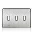 Fassada 3-Gang Traditional Wall Plate (Stainless Steel)