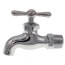 1/2" Male Inlet Hose Bibb, Chrome Plated Brass (Lead Free)