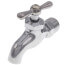 1/2" Male Inlet Hose Bibb, Chrome Plated Brass (Lead Free)