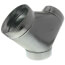 FY Series Sheet Metal Adapter, Y Connection (8" x 8" x 8")