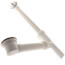 Chrome PVC Trip Lever Drain for Roman Tub w/ 1-1/2" Plastic Tubing