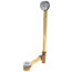 Chrome Trip Lever Drain for Roman Tub w/ 1-1/2" Brass Tubing (17 Gauge)