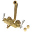 Two Handle Clamp On Laundry Faucet w/ IPS/Sweat Connections, Threaded Hose Spout, Rough Brass (49-530), G0049530