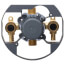 1/2" Treysta Tub & Shower Rough-In Valve, Vertical Inputs (PEX Crimp w/ Stops)