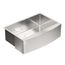 30" X 21" Stainless Steel 18 Gauge Single Bowl Sink, Apron, G18121