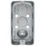 2" x 4" Drawn Handy Box, 1-1/4" Deep w/ 1/2" Concentric Knockouts