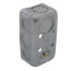 4" x 2" Drawn Handy Box, 1-1/2" Deep w/ 1/2" & 3/4" Concentric Knockouts