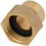 3/4" Female Hose x 1/2" Female Pipe Brass Garden Hose Adapter (82GH)