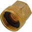 3/4" Female Hose x 1/2" Female Pipe Brass Garden Hose Swivel (S11)