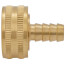 3/8" Hose Barb x 3/4" Female Hose Brass Garden Hose Swivel
