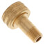 1/4" Male Pipe x 3/4" Female Hose Brass Garden Hose Swivel Adapter