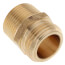 3/4" x 3/4" Brass Garden Hose Fitting - 1/2" FIP Tap (Lead Free)