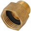 3/4" FHT x 1/2" Male Pipe Brass Garden Hose Adapter (Lead Free)