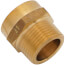 3/4" Female Hose x 3/4" Male Pipe Brass Garden Hose Adapter (Lead Free)