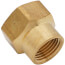 3/4" FHT x 1/2" Female Pipe Brass Garden Hose Adapter (Lead Free)