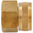 3/4" Female Hose x 3/4" Female Pipe Brass Garden Hose Swivel (Lead Free)