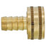 1/2" Hose Barb x 3/4" Female Hose Brass Garden Hose Swivel (Lead Free)