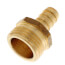 1/2" Hose Barb x 3/4" Male Hose Brass Garden Hose Adapter (Lead Free)