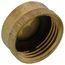 3/4" Brass Garden Hose Cap w/ Washer (Lead Free)