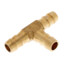 3/8" Brass Hose Barb Tee