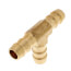 3/8" Brass Hose Barb Tee