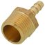 1/4" Hose Barb x 1/2" NPT Male Brass Pipe Adapter