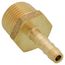 1/4" Hose Barb x 1/2" NPT Male Brass Pipe Adapter