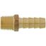 3/8" Hose Barb x 1/4" NPT Male Brass Pipe Adapter