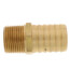 1" Hose Barb x 3/4" NPT Male Brass Pipe Adapter