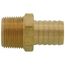1" Hose Barb x 1" NPT Male Brass Pipe Adapter, G25169