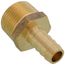 1/2" Hose Barb x 3/4" NPT Male Brass Pipe Adapter