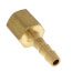 3/16" Hose Barb x 1/8" NPT Female Brass Pipe Adapter