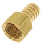 1" Hose Barb x 3/4" NPT Female Brass Pipe Adapter