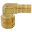 3/8" Hose Barb x 3/8" Male Pipe 90° Brass Elbow