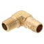 1/2" Hose Barb x 1/4" Male Pipe 90° Brass Elbow