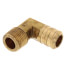 5/8" Hose Barb x 3/8" Male Pipe 90° Brass Elbow